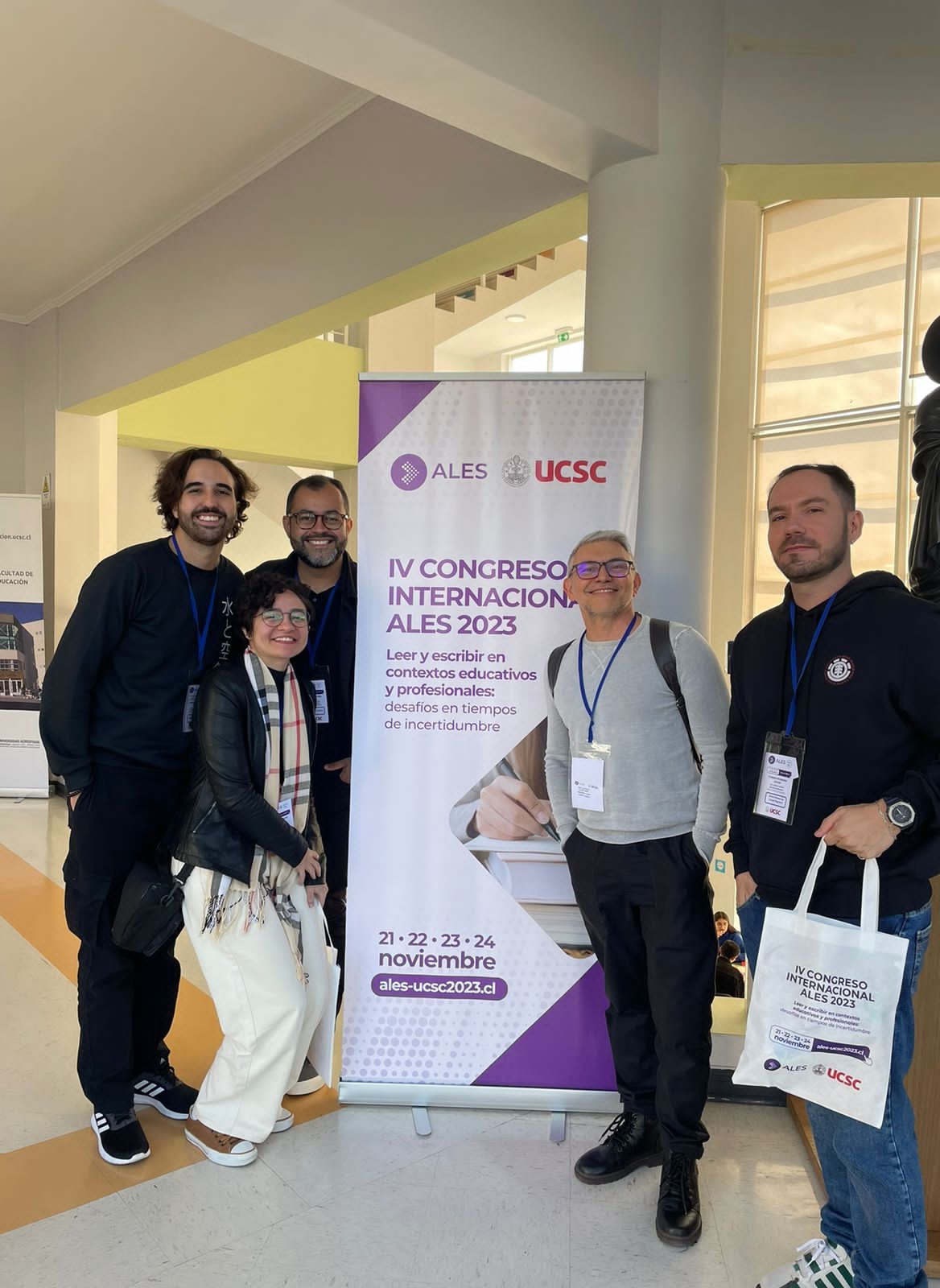 Registro da participação no congresso ALES 2023 em Concepción, Chile