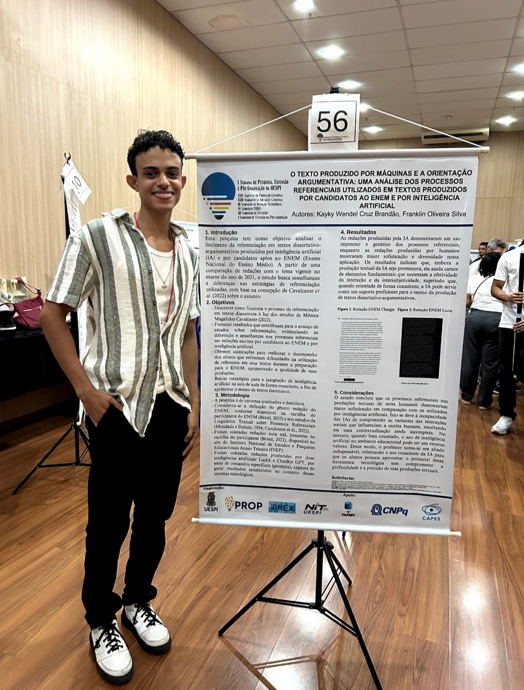 Registro do público e atividades da semana científica