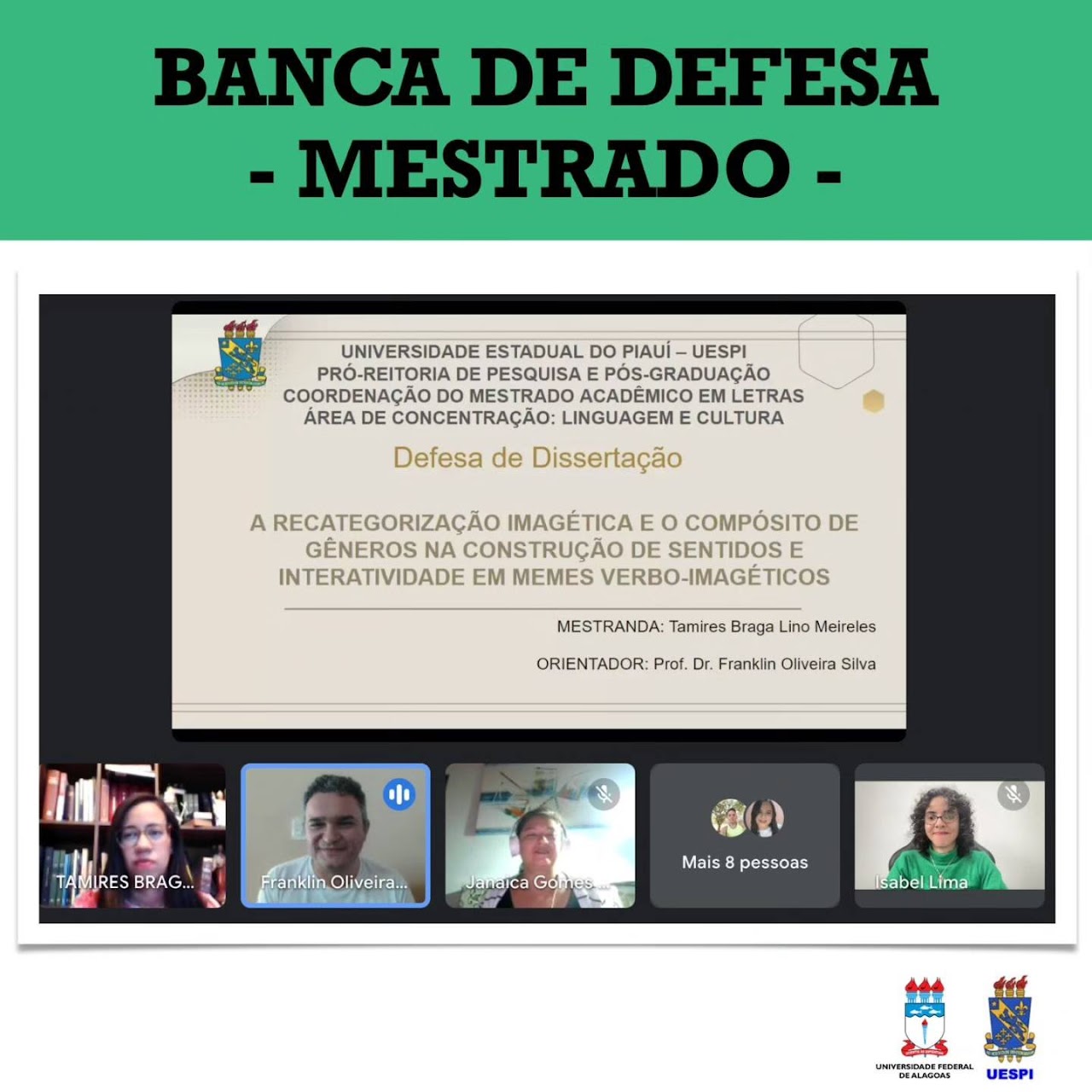 Defesa de Dissertação